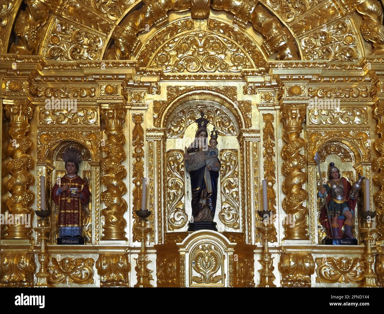 Kirche Igreja de Nossa Senhora da Luz de Lagos in praia da Luz, Algarve, Portugal Stockfoto