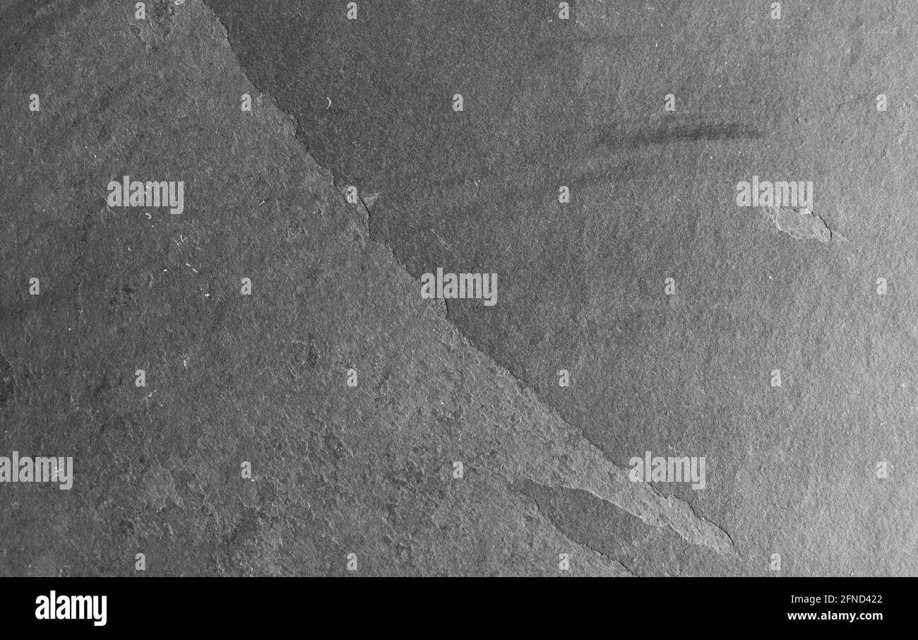 Oberfläche mit schwarzem Schiefer aus nächster Nähe Stockfoto