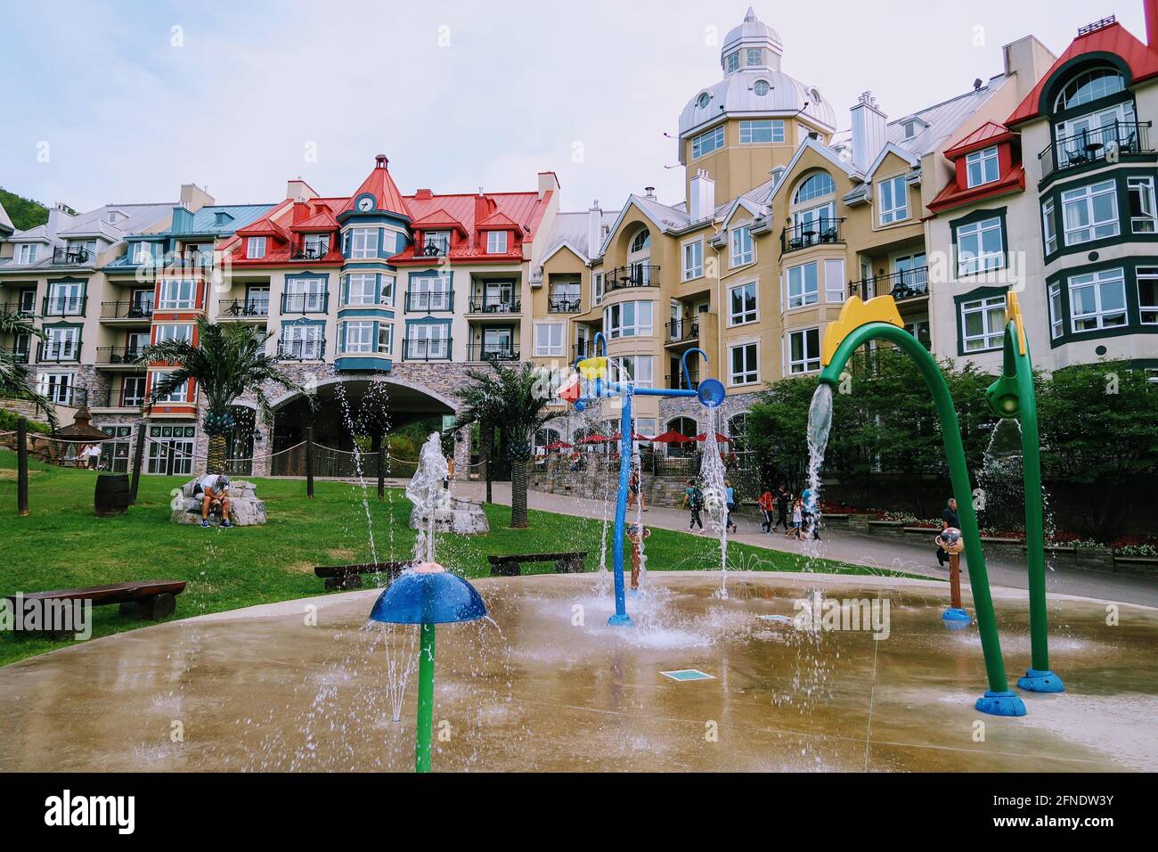 In Mont-Tremblant, Laurentian Mountains in Quebec, Kanada Stockfoto