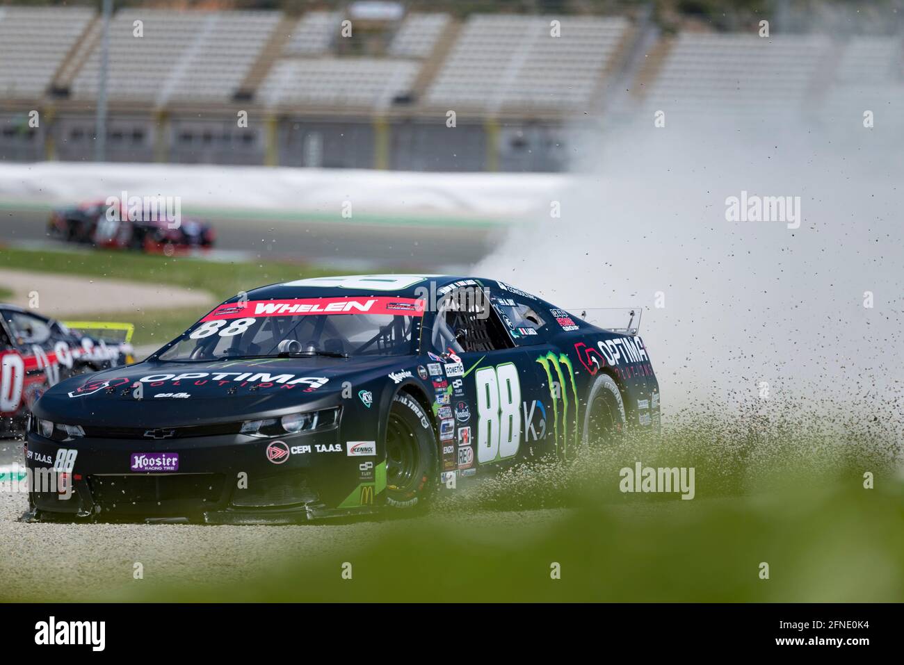 Valencia, Spanien. Mai 2021. Alon Day of CAAL Racing in Aktion während des Nascar Whelen Valencia Rennens die NASCAR Whelen Euro Series wurde 2008 gegründet und gründete dank einer langjährigen Partnerschaft mit NASCAR (National Association for Stock Car Auto Racing) im Januar 2012 die offizielle NASCAR European Series. Die europäische NASCR feiert ihren einzigen Termin in Spanien auf dem Circuit Ricardo Tormo in Cheste, Valencia. (Foto: Xisco Navarro/SOPA Images/Sipa USA) Quelle: SIPA USA/Alamy Live News Stockfoto