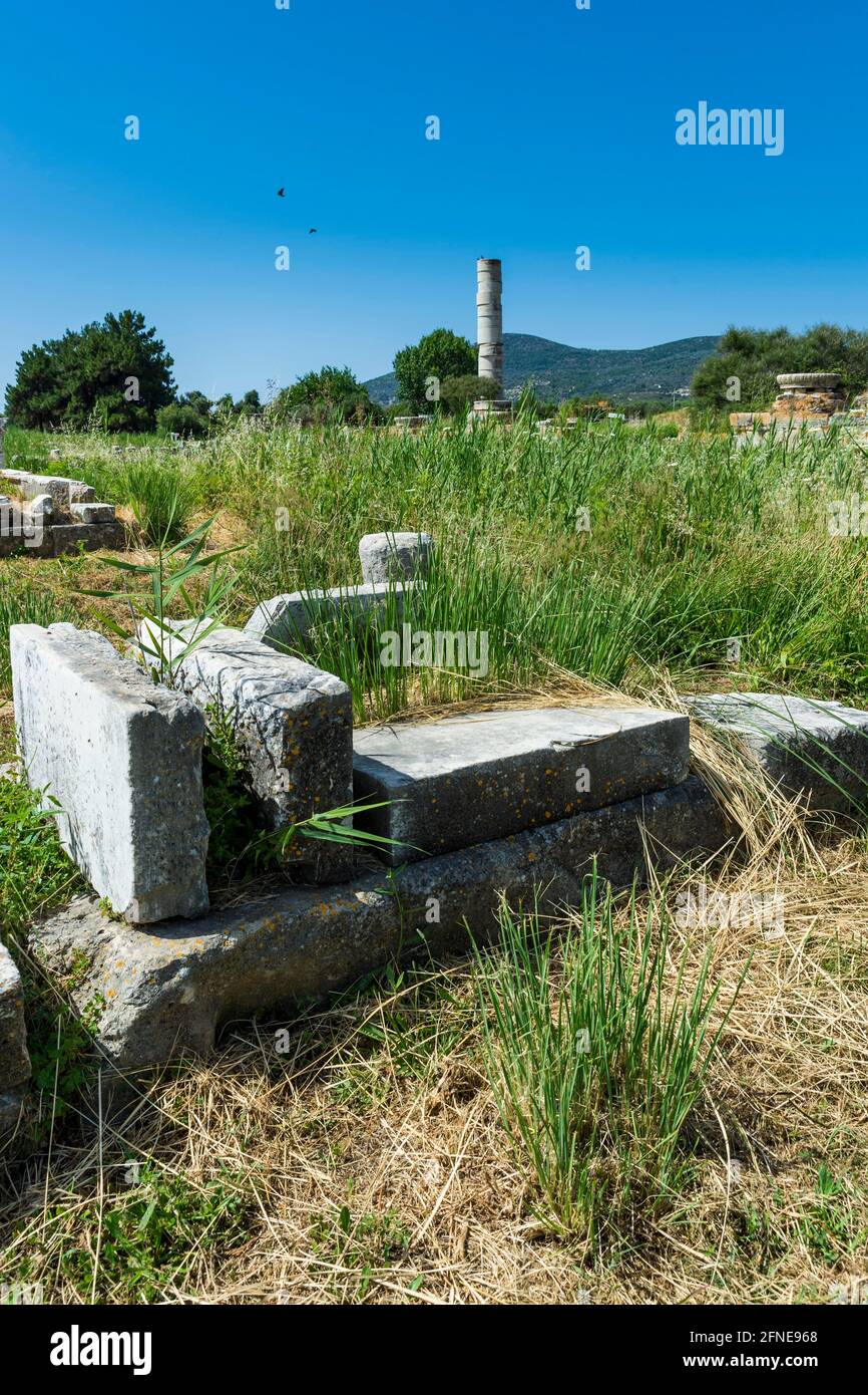 UNESCO-Weltkulturerbe, Heraion von Samos, Griechenland Stockfoto