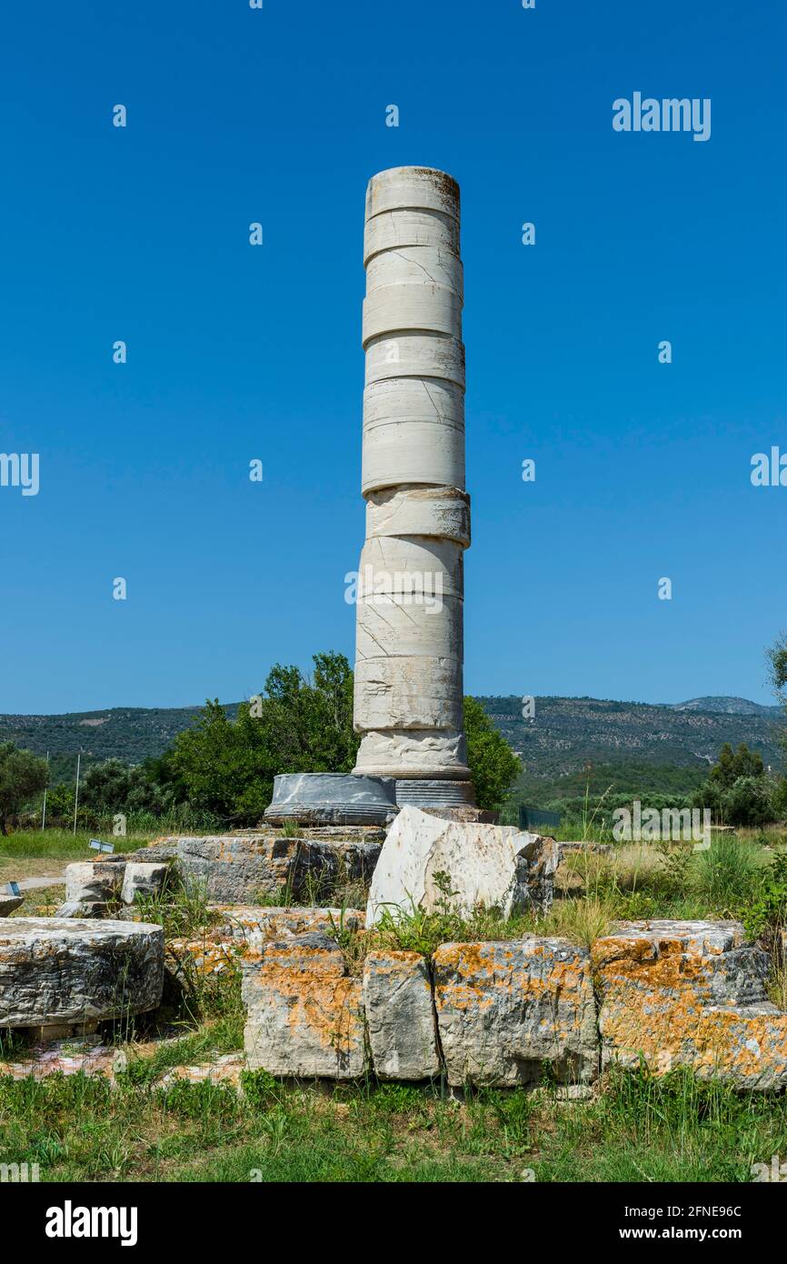 UNESCO-Weltkulturerbe, Heraion von Samos, Griechenland Stockfoto