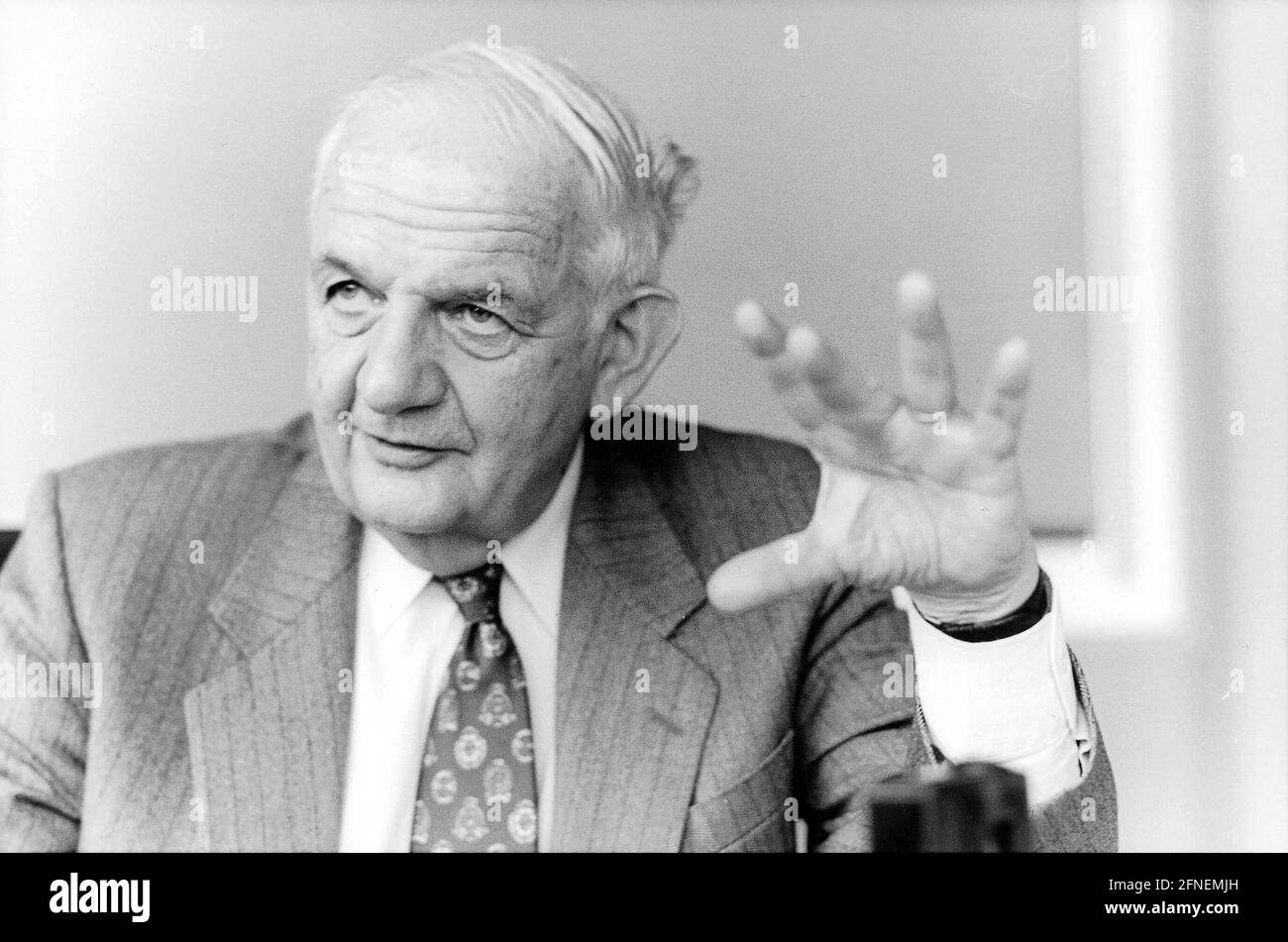 Alfred Grosser (geboren 1925), französischer Politikwissenschaftler und Publizist. [Automatisierte Übersetzung] Stockfoto