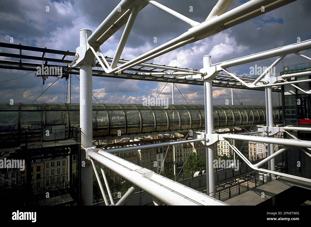 Das Centre George Centre in Paris ist ein Museum für moderne Kunst. Das Museum wurde 1977 eröffnet. [Automatisierte Übersetzung] Stockfoto