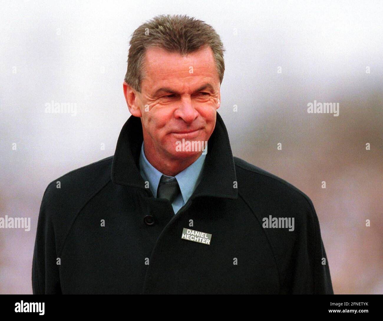 SSV Ulm-FC Bayern München 0:1 06.11.99 zufrieden: Trainer Ottmar Hitzfeld Stockfoto