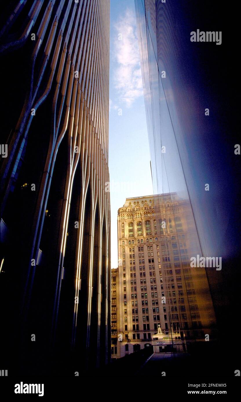 Das World Trade Center in New York. [Automatisierte Übersetzung] Stockfoto
