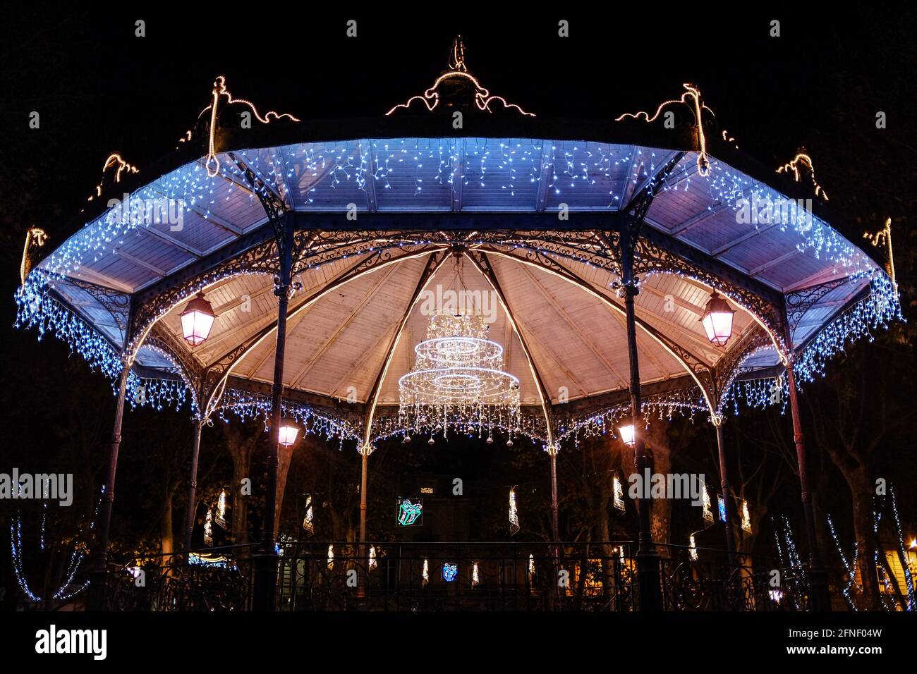 Merry-go-round in Sète, in der Nähe von Montpellier, in der Nähe von Ostfrankreich, Südfrankreich, Sud de France Stockfoto