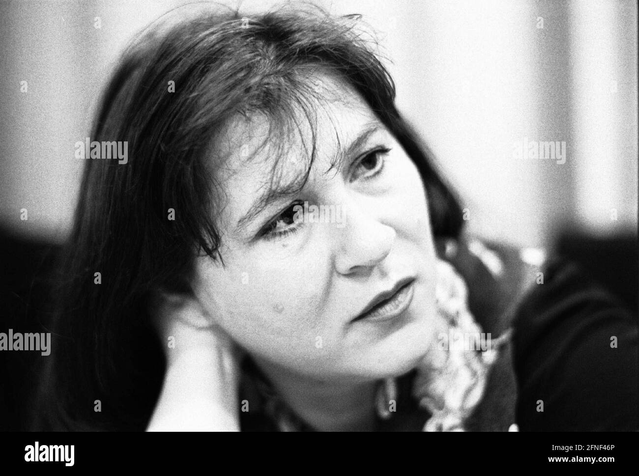 Eva Mattes (geboren 1954), deutsche Schauspielerin. Das Bild wurde während einer Lesung im Harenberg City Center, Dortmund, aufgenommen. [Automatisierte Übersetzung] Stockfoto