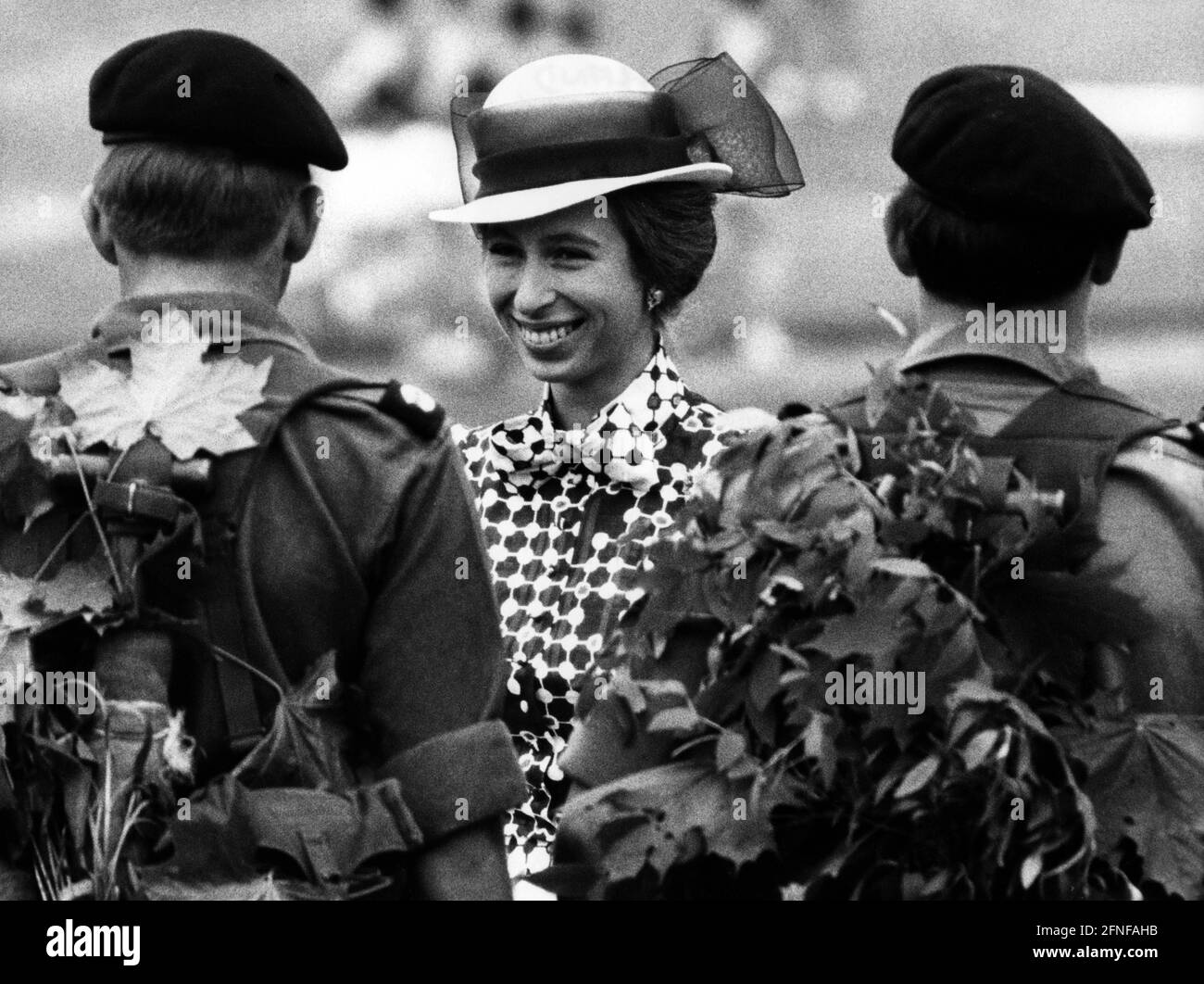 Prinzessin Anne besucht britische Panzertruppen in der Nordrhein-westfälischen Stadt Herford. [Automatisierte Übersetzung] Stockfoto