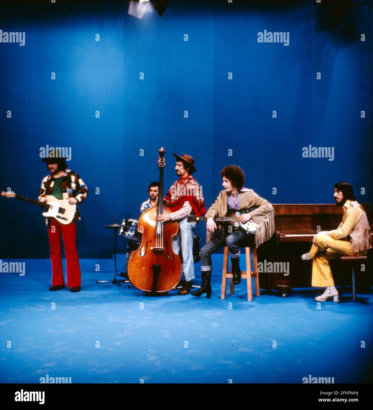 The Walkers, Country-Rock und Pop Band aus den Niederländern. Aufnahme um 1973. The Walkers, Dutch Country Rock and Pop Gruppe, Foto um 1973. Stockfoto