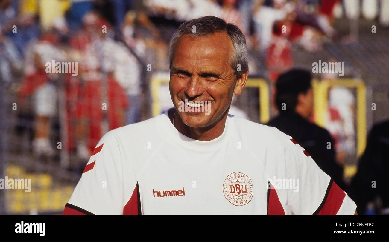 FUSSBALL-Europameisterschaft 1992 Dänemark - Deutschland Finale 26.06.1992 Nationaltrainer Richard MOELLER-NIELSEN (Dänemark) FOTO: WEREK Press Picture Agency xxNOxMODELxRELEASExx Stockfoto