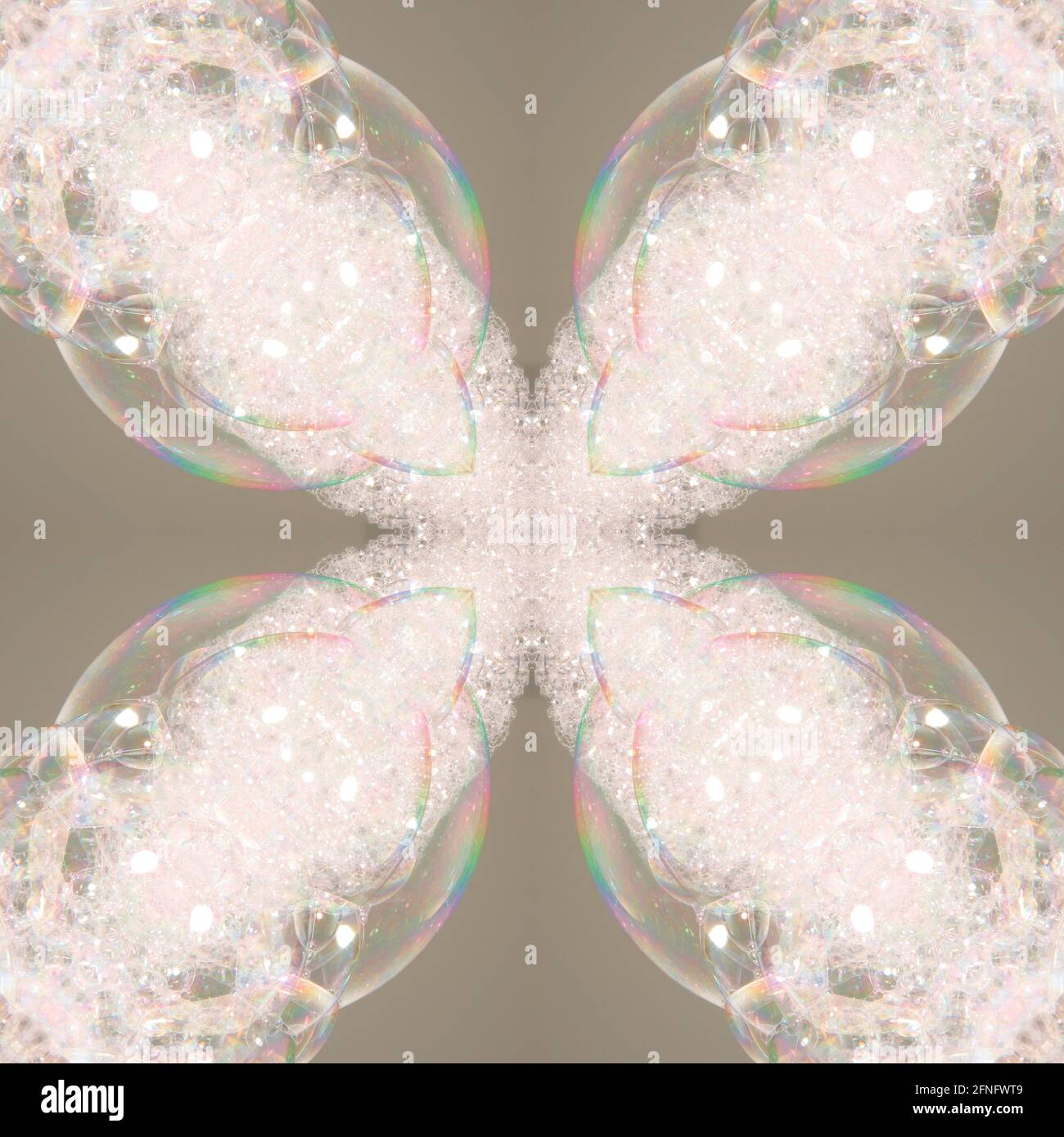Kaleidoskop der Blasen Stockfoto
