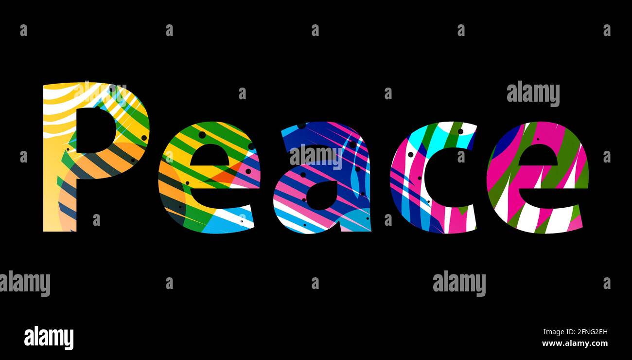 Soziale Netzwerk Kommunikation Wort Vektor Illustration in bunten und künstlerischen Designstil Stock Vektor