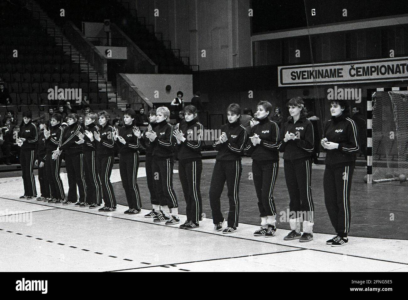 1984 03 05. Sigita Mažeikaitė-Strečen ist eine ehemalige litauische Handballspielerin, die an den Olympischen Sommerspielen 1980 teilgenommen hat. 1980 gewann sie die Goldmedaille Stockfoto