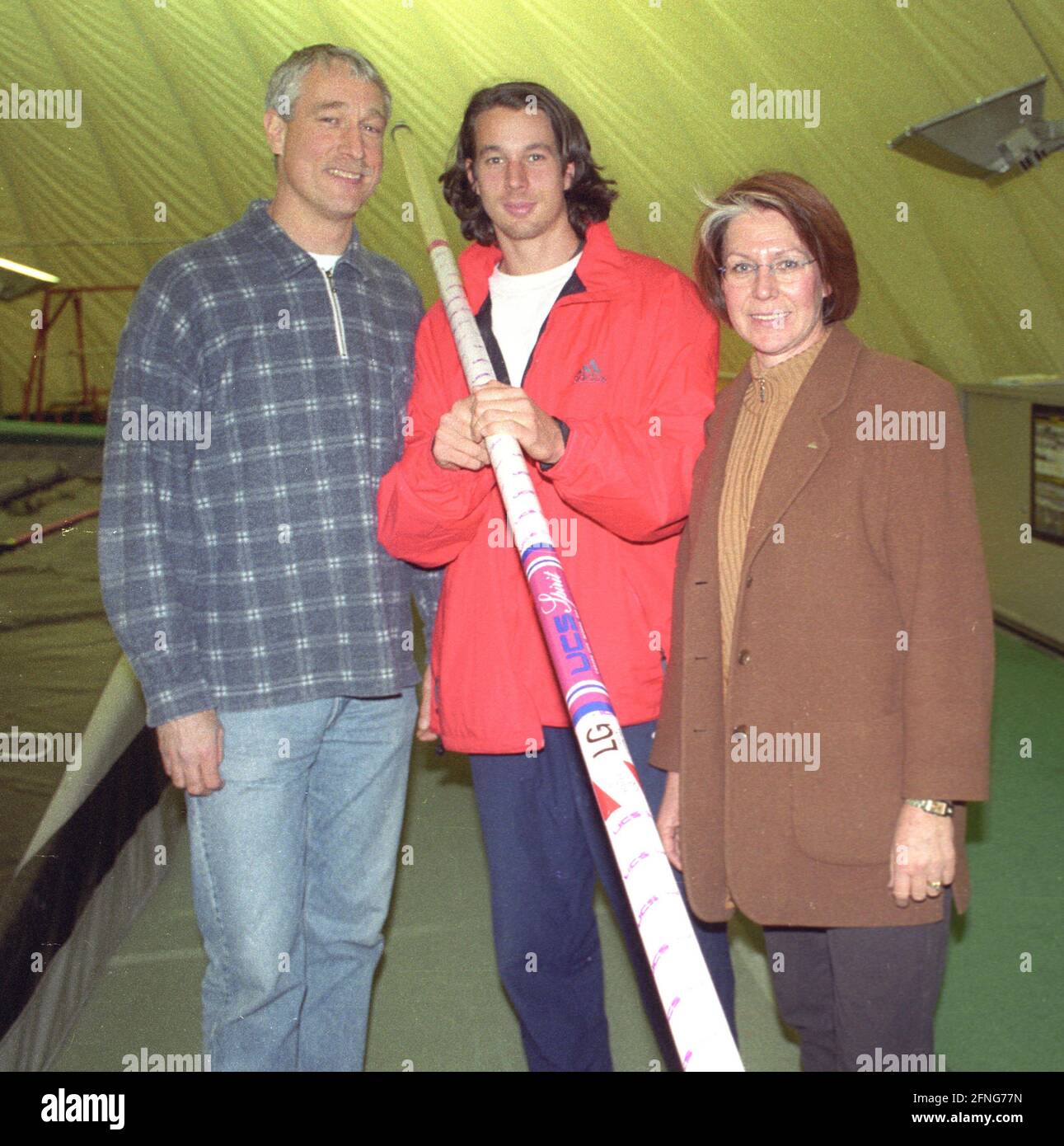 Heide Ecker-Rosendahl mit Ehemann John Ecker und Sohn Danny Ecker 04.12.1999. [Automatisierte Übersetzung] Stockfoto