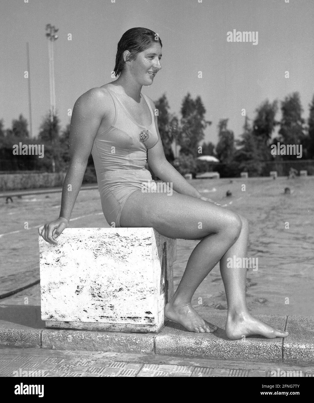 Olympische Sommerspiele 1960 in Rom. Schwimmen Dawn Frazer (Australien