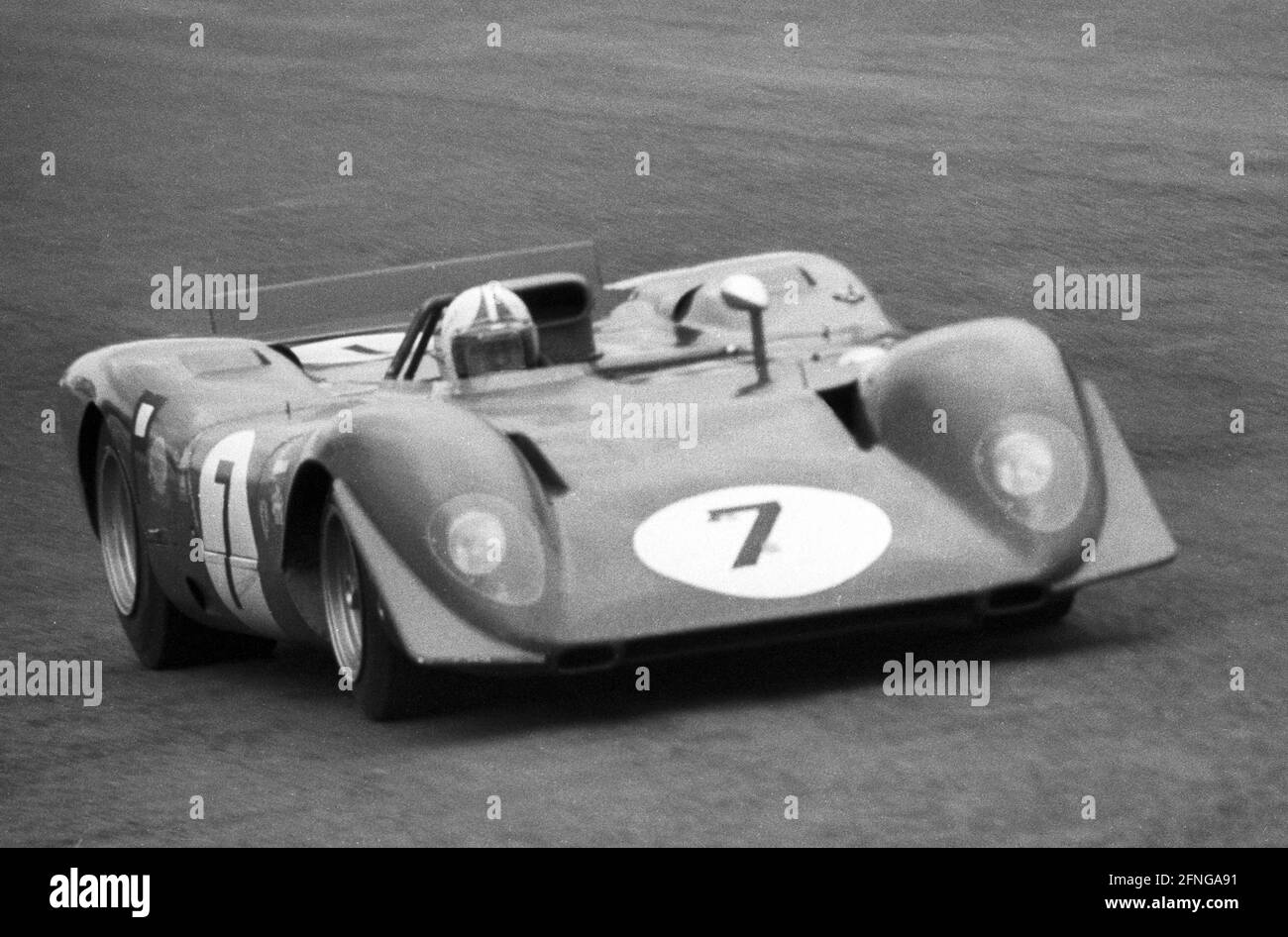 1000-km-Rennen auf dem Nürburgring 01.06.1969. Ferrari 312P von Pedro Rodriguez und Chris Amon [automatisierte Übersetzung] Stockfoto