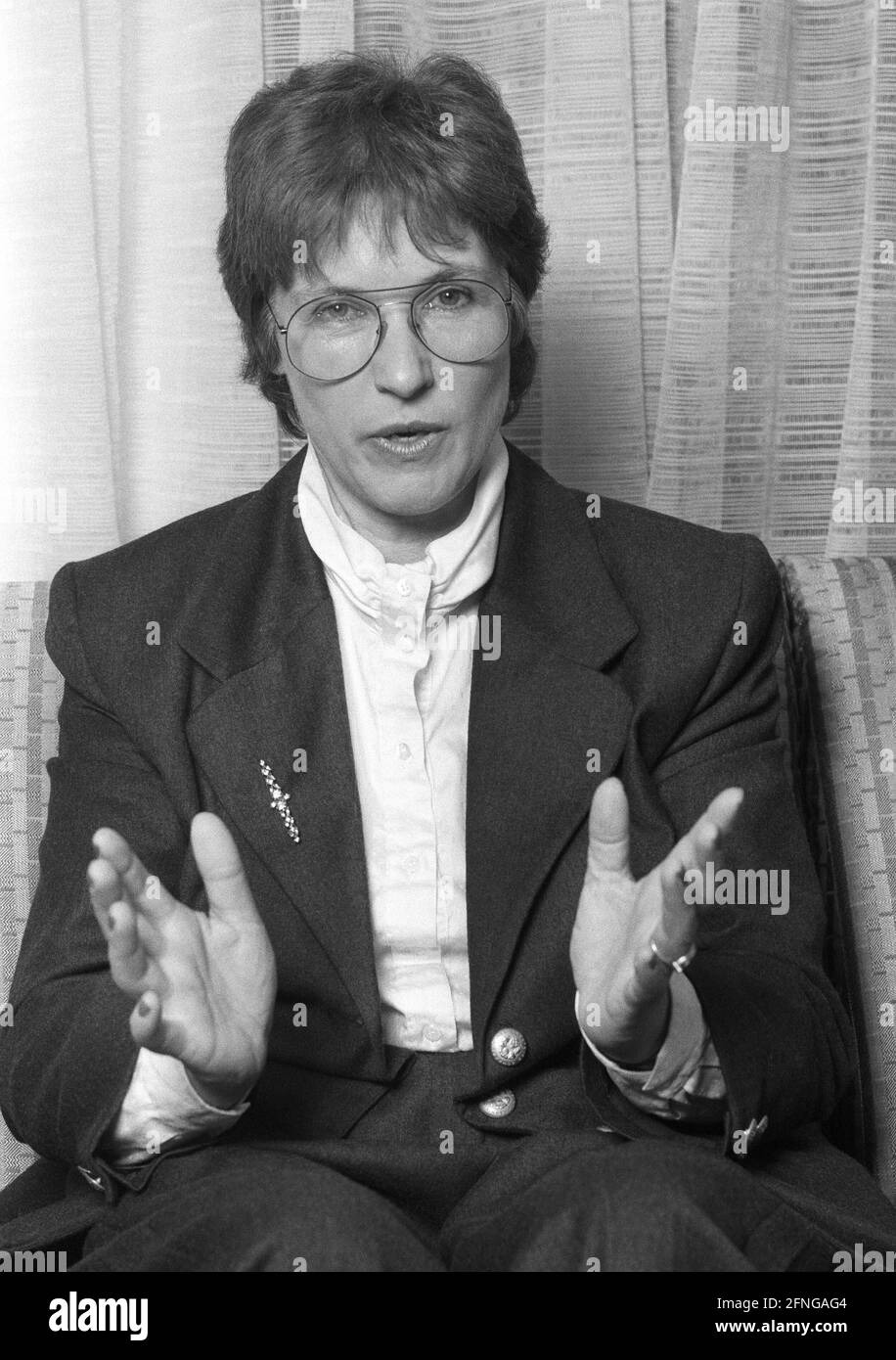 Deutschland, Bonn, 20.12.1989. Archiv Nr.: 11-78-05 Foto: Irmgard Adam-Schwaetzer, Staatsministerin im Auswärtigen Amt [automatisierte Übersetzung] Stockfoto