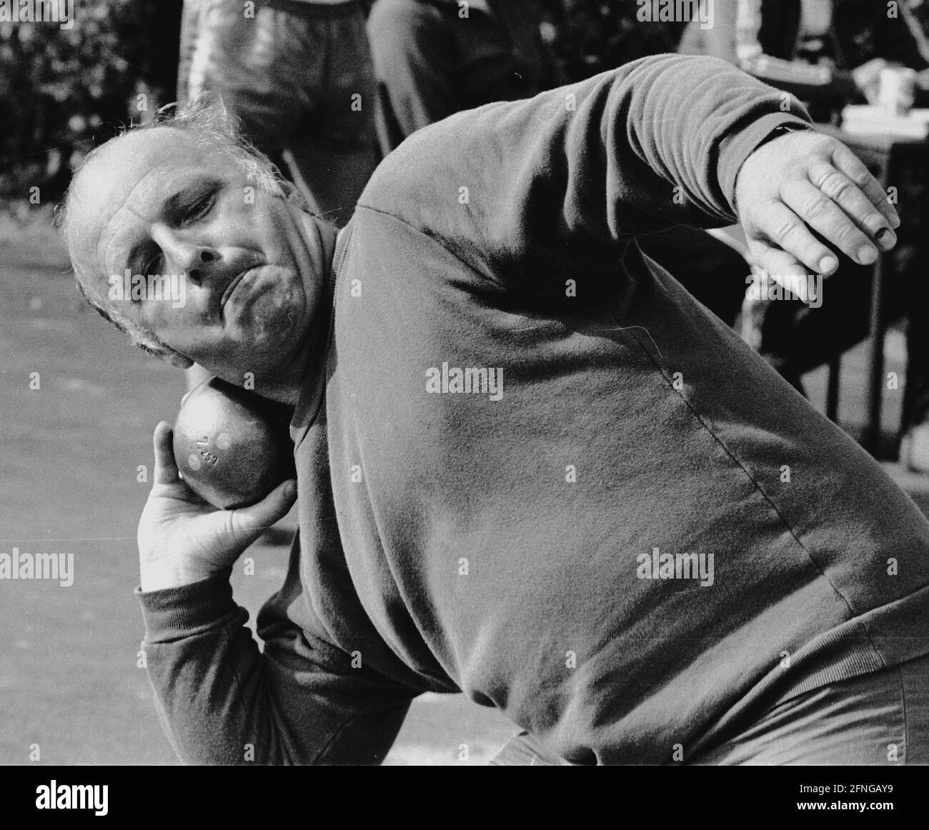Berlin / 80-ies / 1981 Norbert Bluem, CDU, Kampagnen in Berlin und das Sportabzeichen. Er wird Senator im Senat Richard von Weizsaecker // Politik / Senat / Sport / [automatisierte Übersetzung] Stockfoto