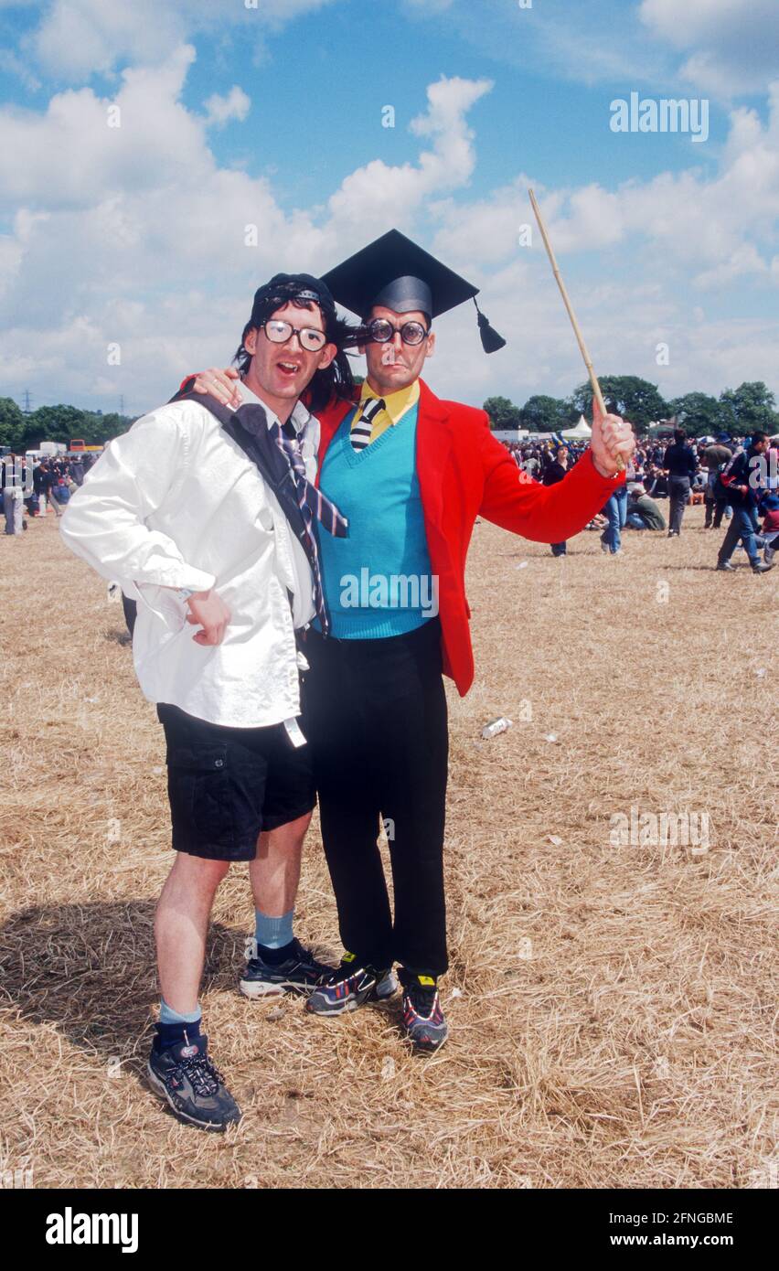 Steve Lamacq auf der Glastonbury 2000 Stockfoto