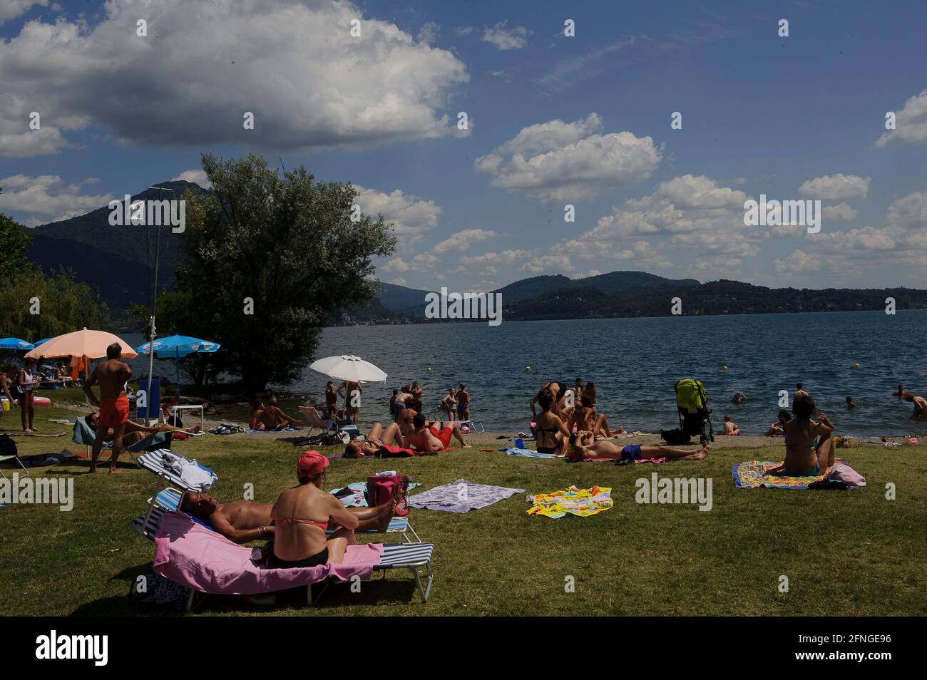 Europa, Italien, Piemont, Provinz Verbania, Lago Maggiore, Verbano See Stockfoto