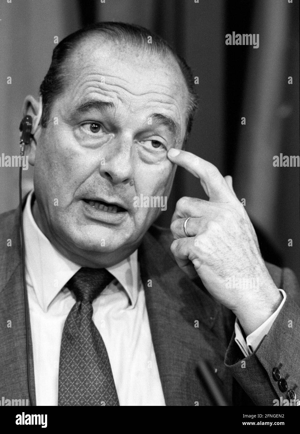 Jacques CHIRAC , Präsident von Frankreich , Oktober 1995 [automatisierte Übersetzung] Stockfoto