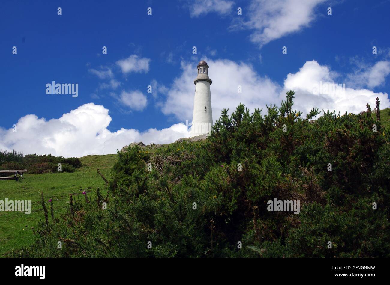 Hoad Monument, Ulverston. Nachbildung des Leuchtturms von Eddystone, errichtet zum Gedenken an Sir John Barrow, Gründungsmitglied von Royal Geog. Gesellschaft Stockfoto