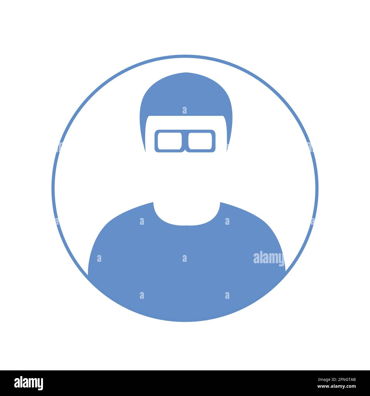 Mann Kopf Symbol Silhouette. Männlicher Avatar Profil Zeichen, Gesicht Silhouette Stock Vektor Stock Vektor