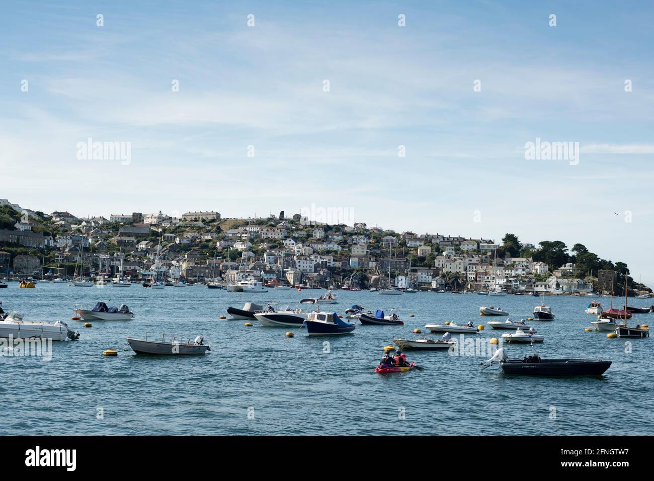 Vereinigtes Königreich. Cornwall. Fowey Harbour. 2018. Stockfoto