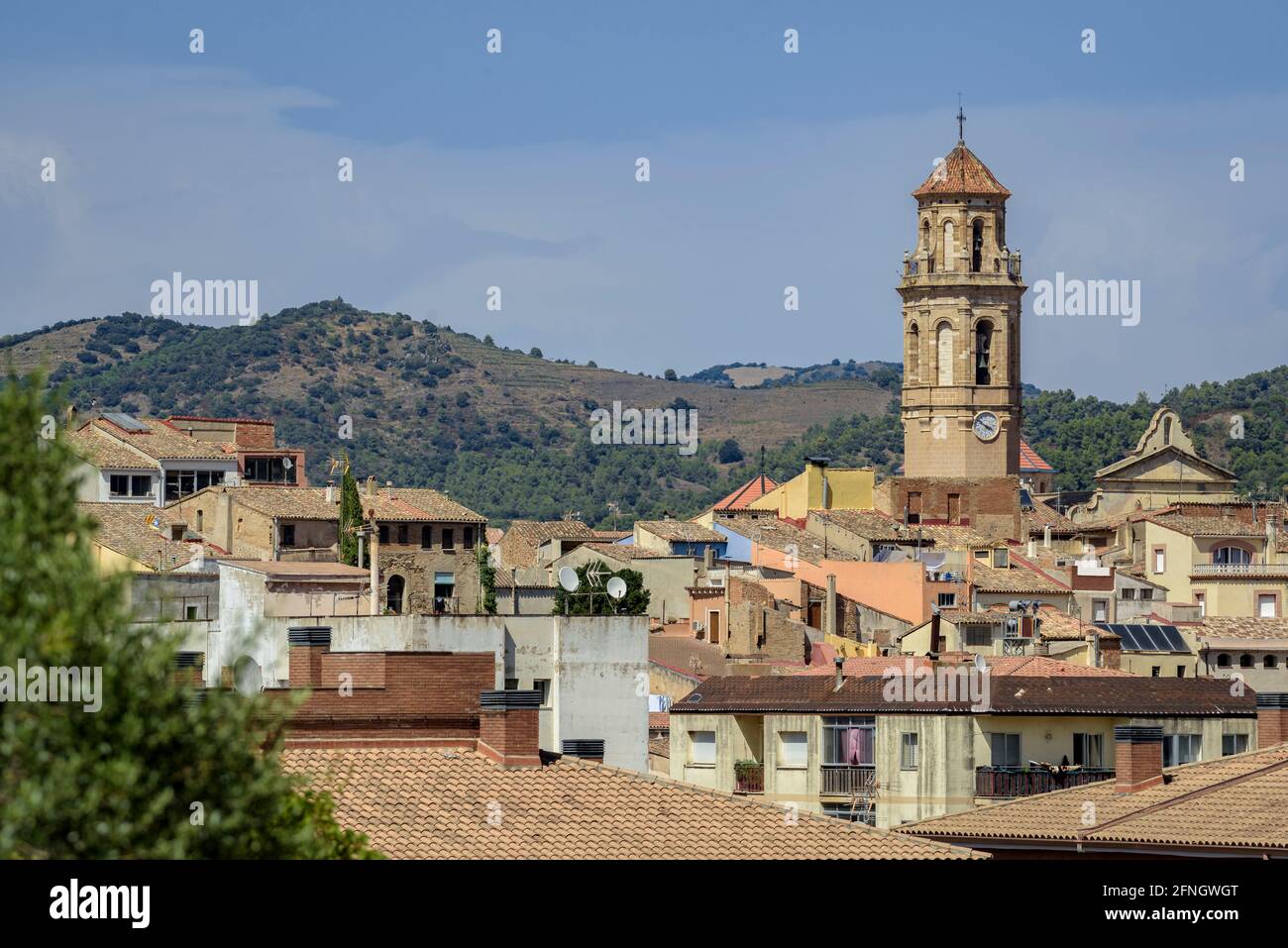 Blick auf die Stadt Falset (Priorat, Tarragona, Katalonien, Spanien) ESP: Vista de la ciudad de Falset (Priorat, Tarragona, Cataluña, España) Stockfoto