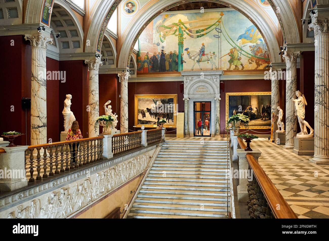Die Innenräume des Stockholmer Nationalmuseums. Schweden Stockfoto