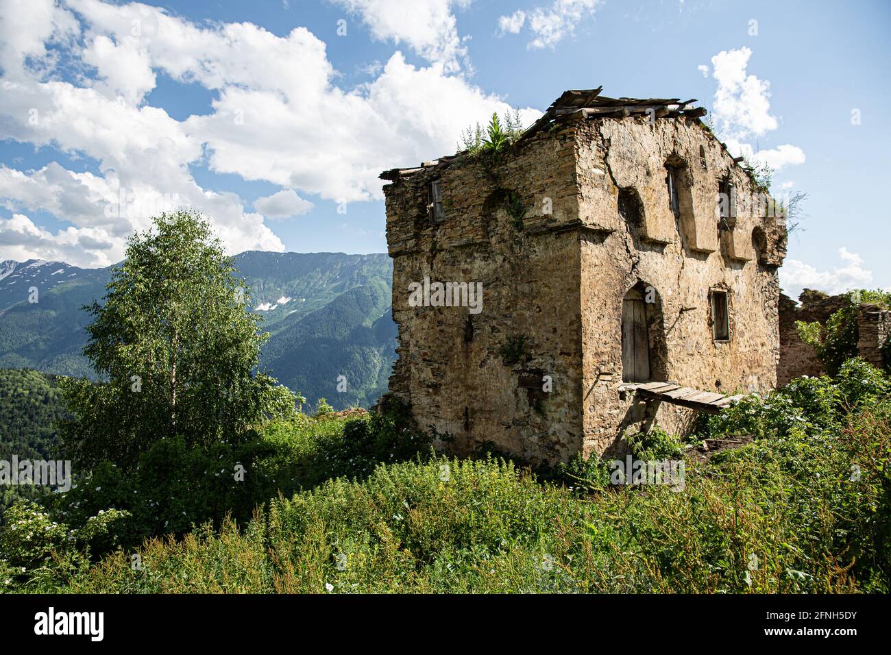 Wandern in der Republik Georgien Stockfoto