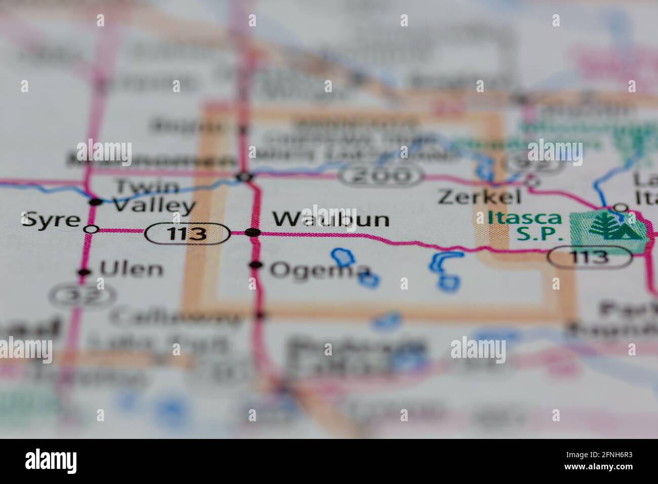 Karte von waubun minnesota Fotos und Bildmaterial in hoher Auflösung