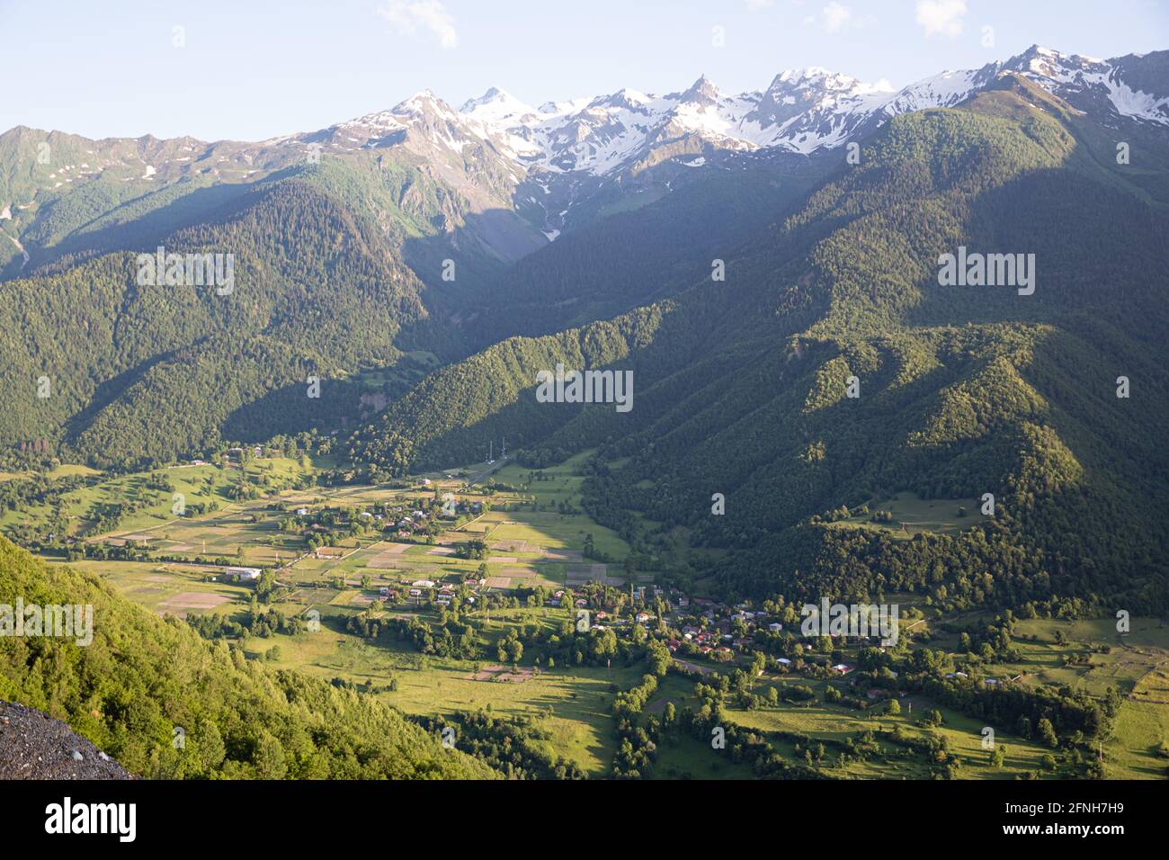 Wandern in der Republik Georgien Stockfoto