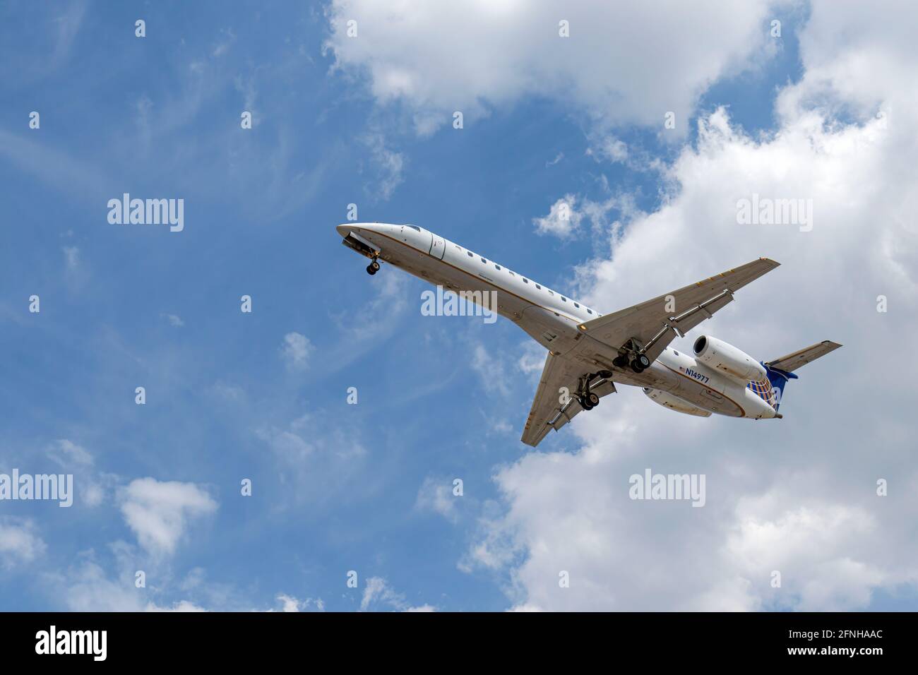 Embraer E145 Regional Jet von United/ Continental Airlines Stockfoto