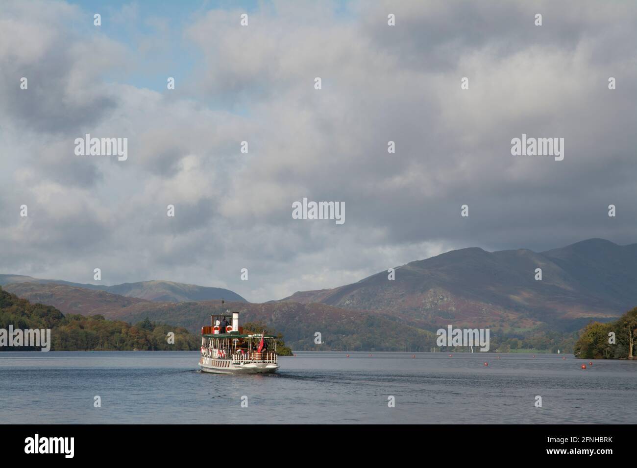 Dampfer Lake Windermere Cumbria Stockfoto