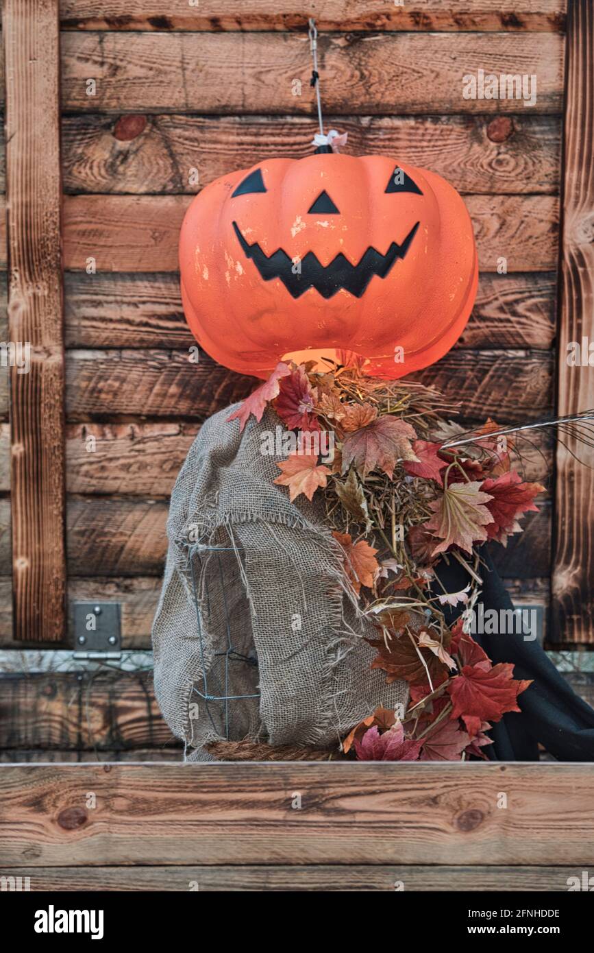 Halloween Dekoration im Tivoli in Kopenhagen, Dänemark. . Hochwertige 