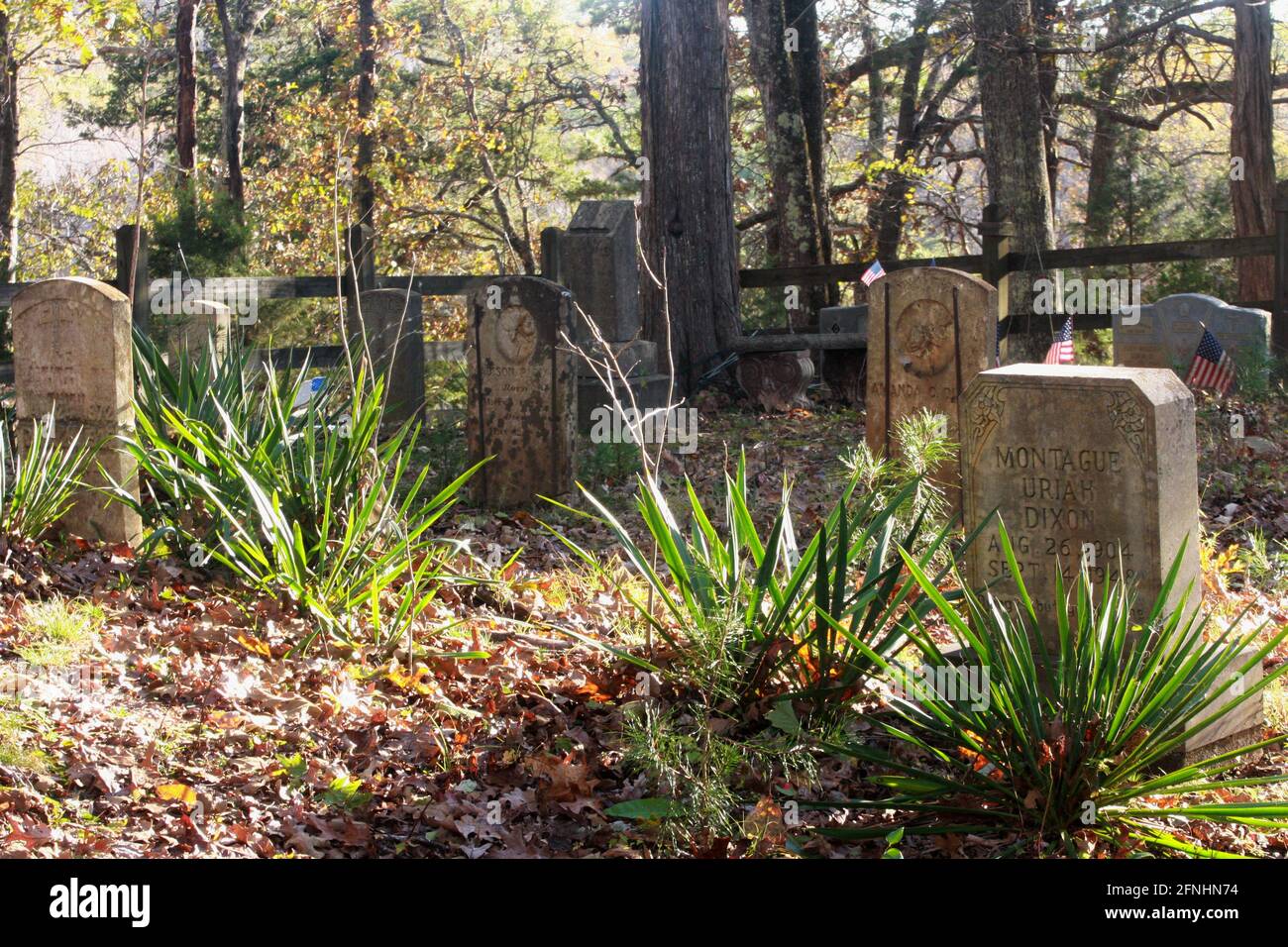 Dixon Family Cemetery in Gladstone, VA, USA Stockfoto