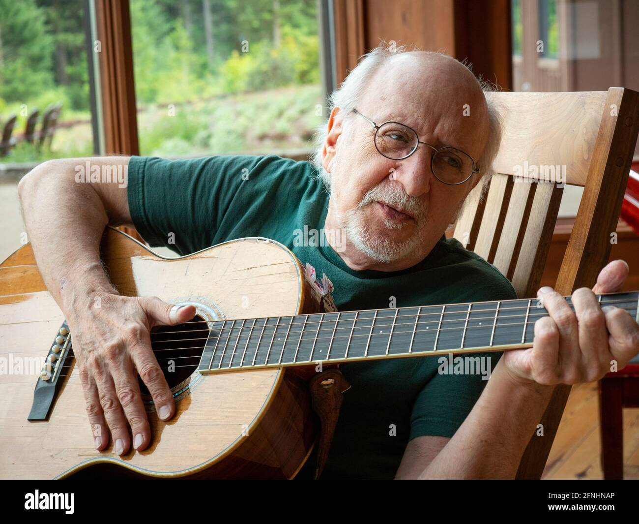 Folksänger Peter Yarrow der 1960er-Jahre Folk-gruppe Peter Paul und Maria. Stockfoto