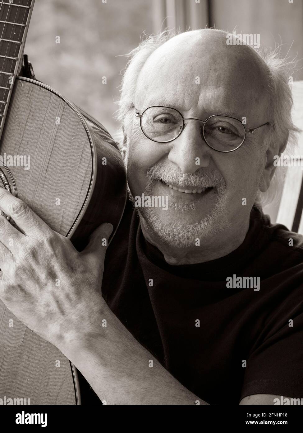 Folksänger Peter Yarrow der 1960er-Jahre Folk-gruppe Peter Paul und Maria. Stockfoto