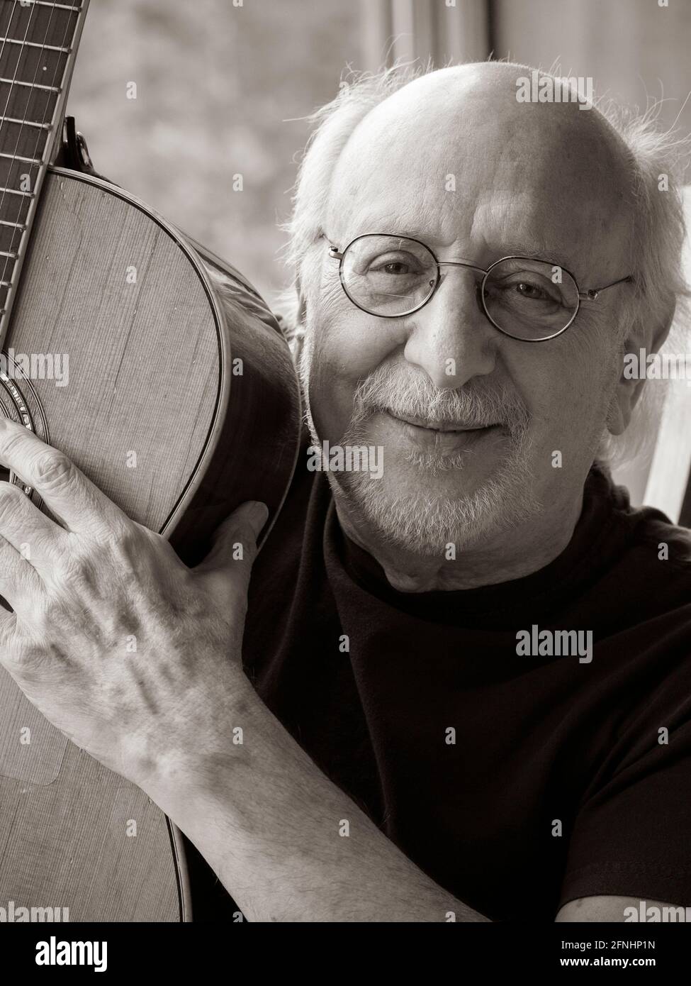 Folksänger Peter Yarrow der 1960er-Jahre Folk-gruppe Peter Paul und Maria. Stockfoto