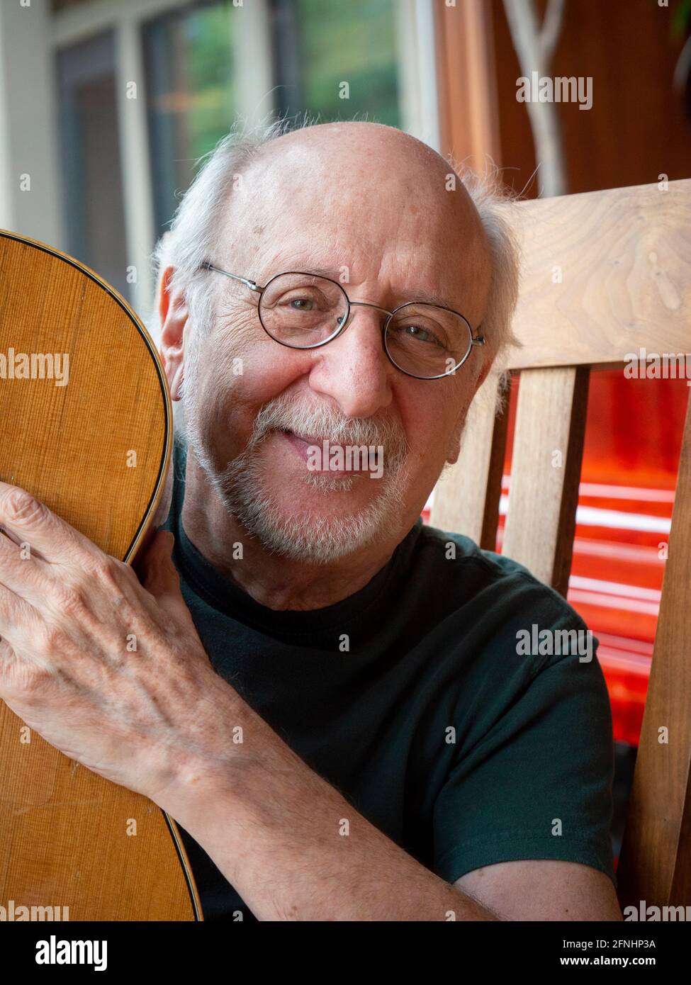 Folksänger Peter Yarrow der 1960er-Jahre Folk-gruppe Peter Paul und Maria. Stockfoto