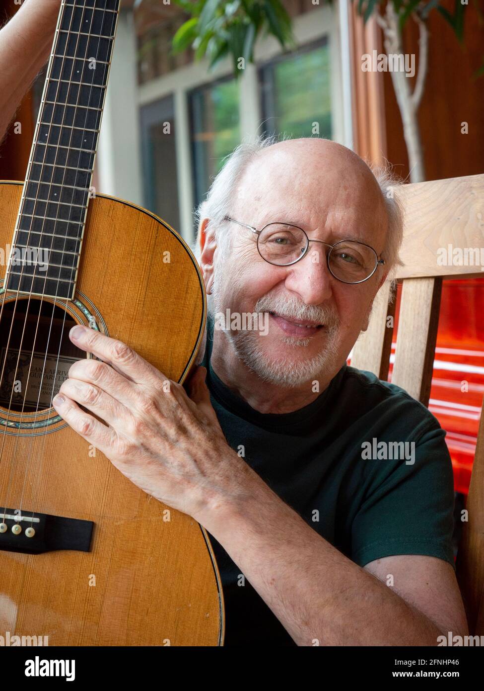 Folksänger Peter Yarrow der 1960er-Jahre Folk-gruppe Peter Paul und Maria. Stockfoto