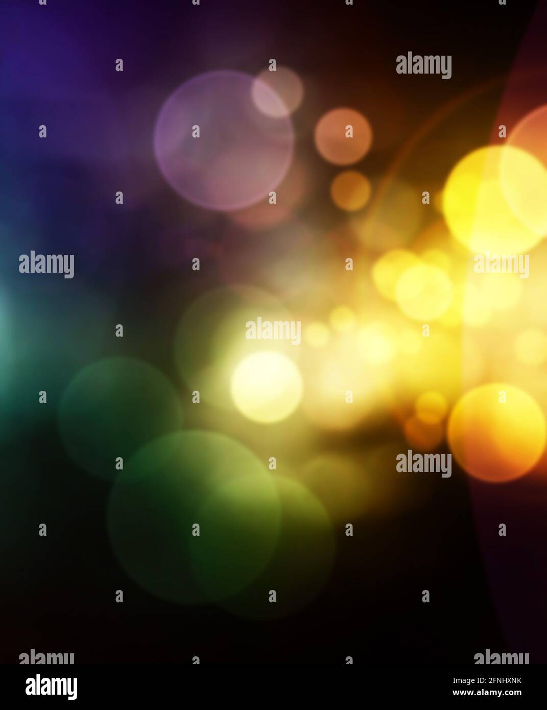 Mehrfarbiger abstrakter Hintergrund, Bokeh, 3d-Rendering Stockfoto
