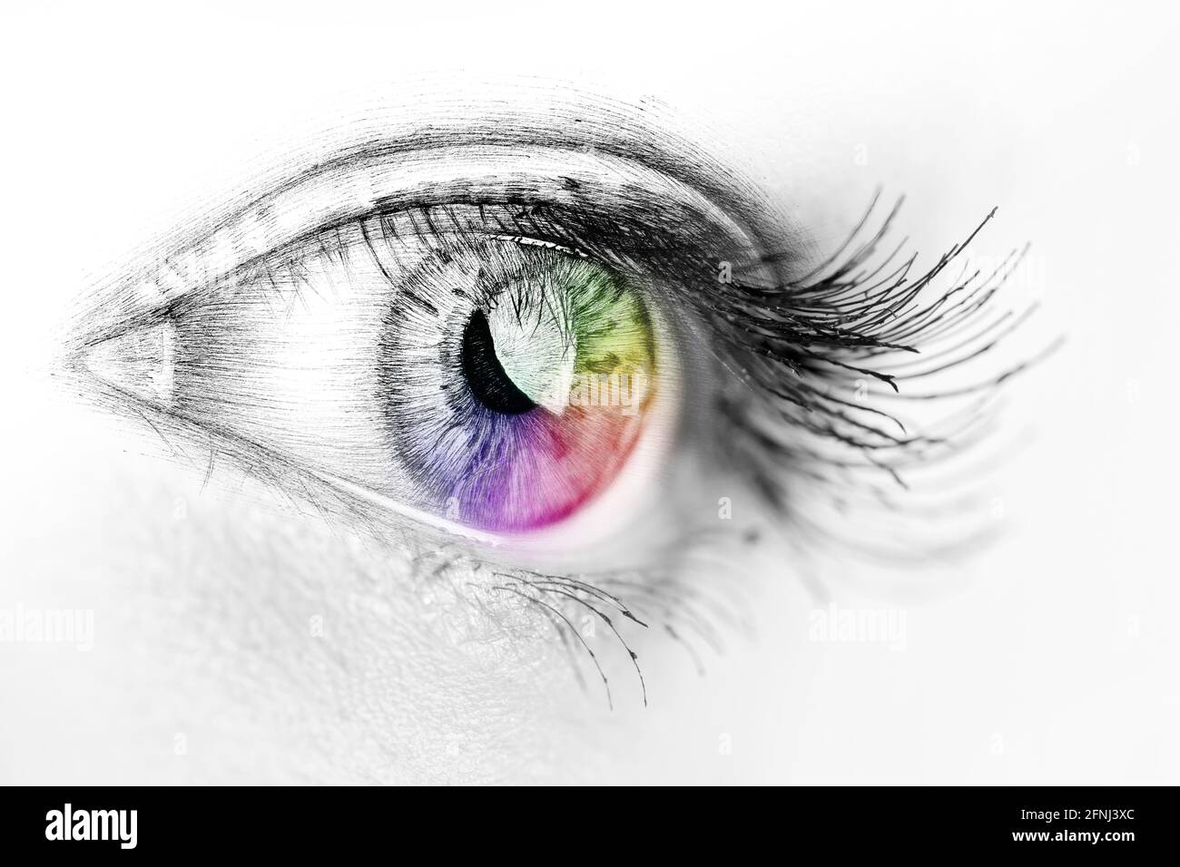 Zeichnung Skizze Auge Stockfotos und -bilder Kaufen - Alamy