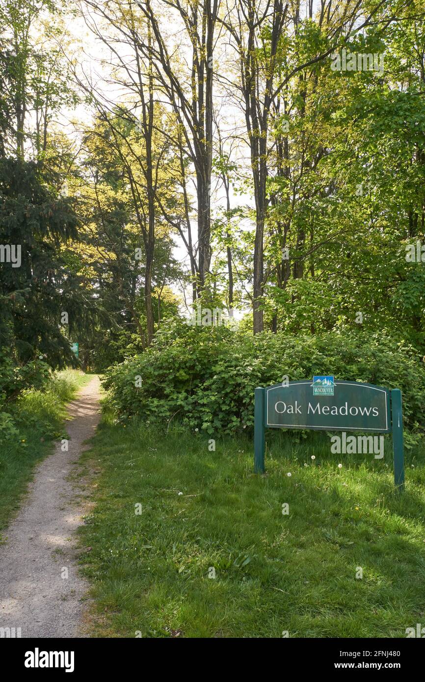 Oak Meadows Park in Vancouver, British Columbia, Kanada Stockfoto