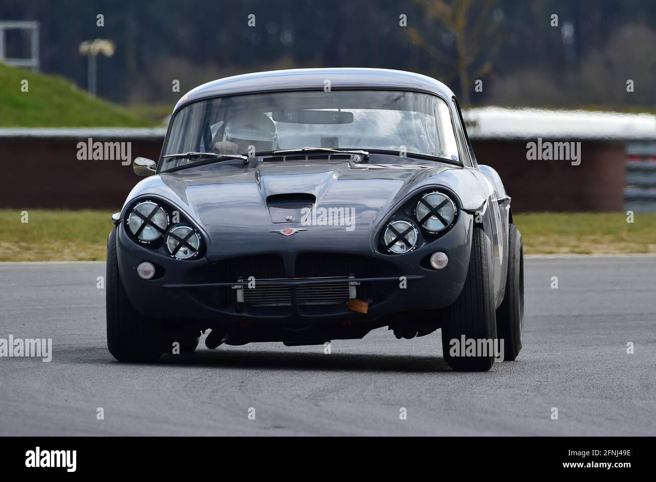 David Lloyd, Jensen CV8, Historic Touring Car Championship, Historic Sports Car Club, HSCC, Jim Russell Trophy Meeting, April 2021, Snetterton, Norfol Stockfoto