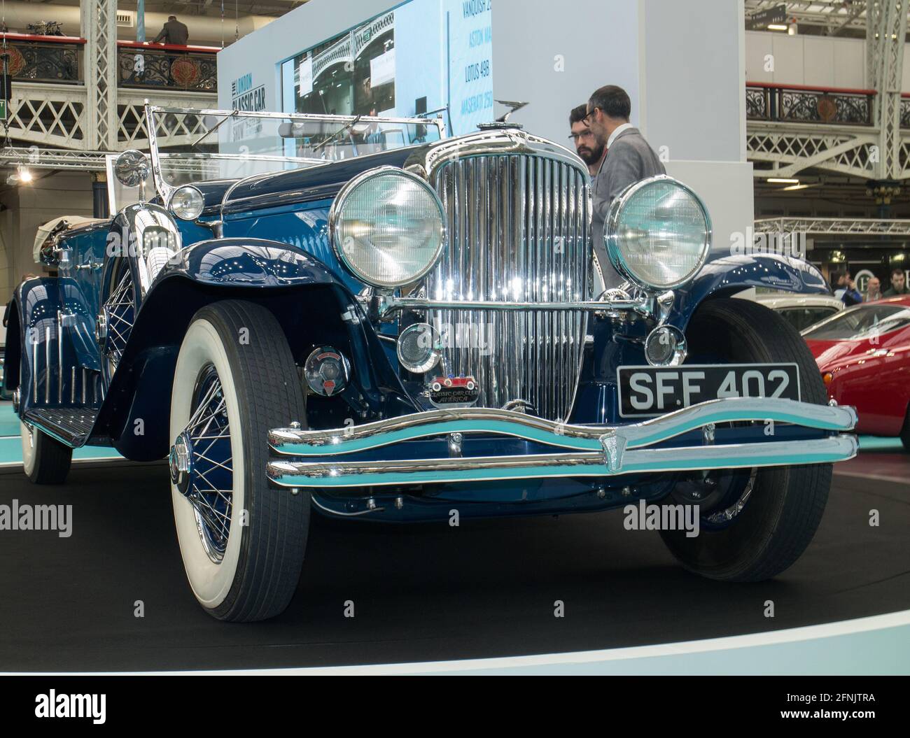 1931 Duesenberg Model J Derham Tourer beim London Classic Car Show 2020 in Olympia Stockfoto