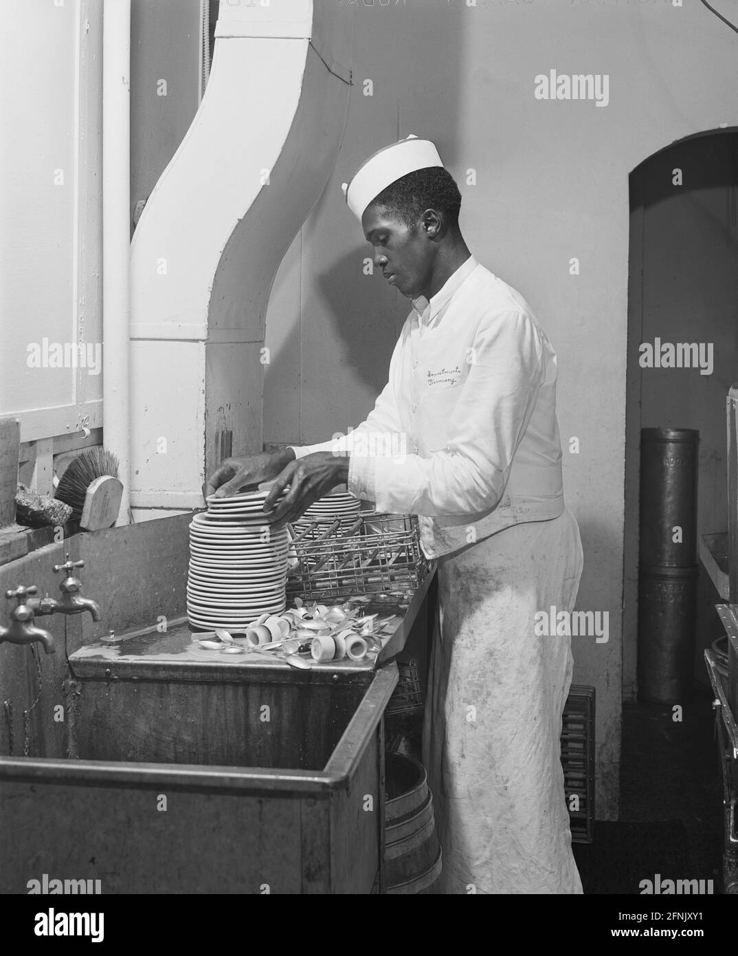 Spülmaschine, Investment Pharmacy, Washington, D.C., USA, Jack Delano, U.S. Office of war Information, Juli 1941 Stockfoto