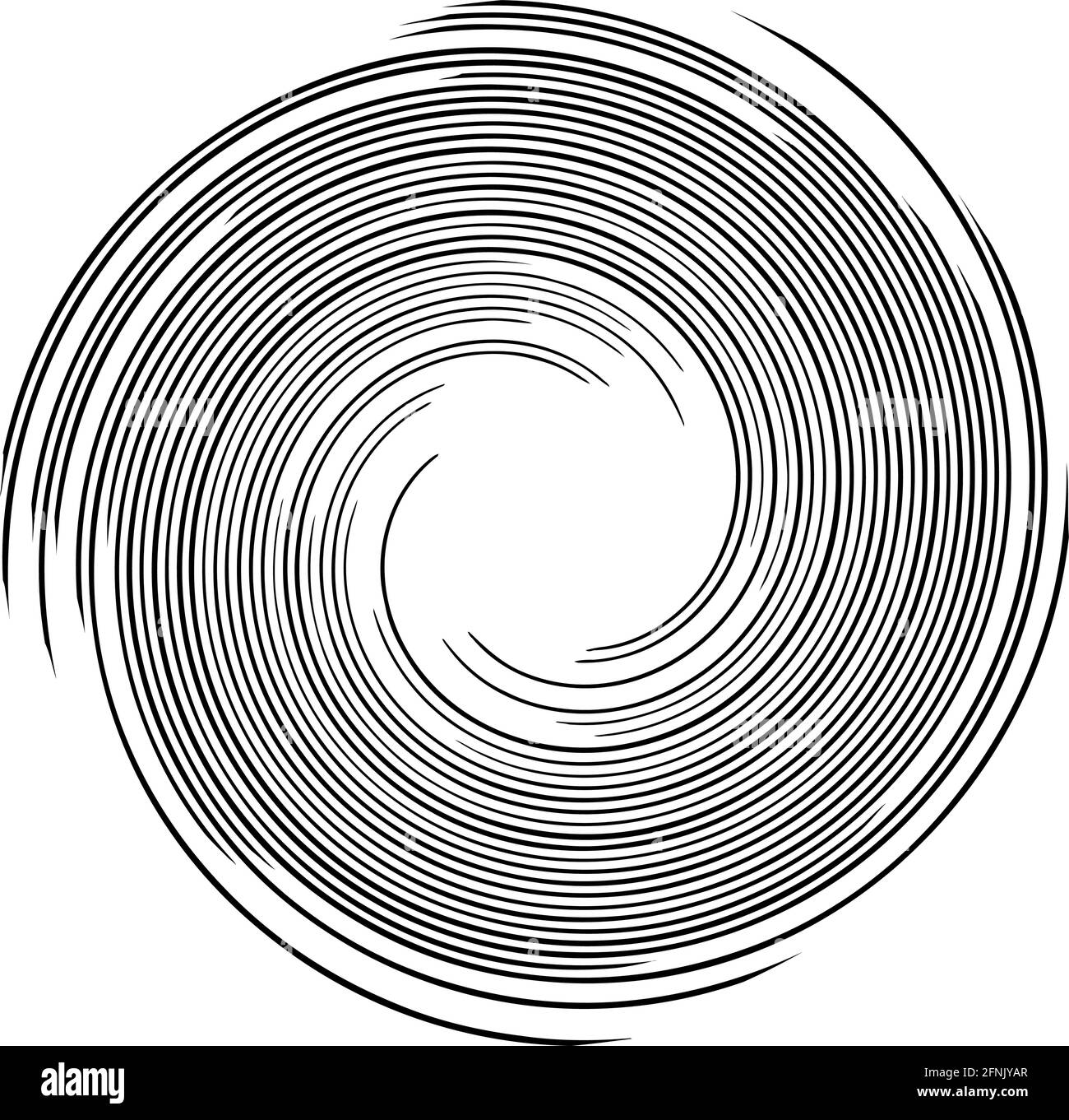 Spiralförmigendes Design-Element für Wirbel, Wirbel, Wirbel – Stock-Vektor-Illustration, Clip-Art-Grafiken Stock Vektor